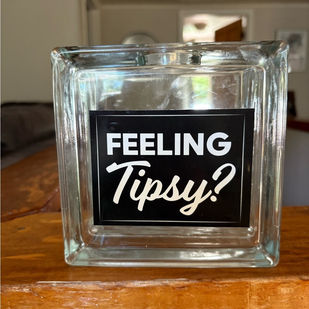 Glass Tip Jar